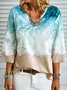 Sea Casual V Neck Loose Top