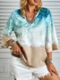 Sea Casual V Neck Loose Top