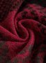 Christmas Red and Green Plaid Pattern Contrasting Cashmere Scarf Festive Party Scarf Autumn Winter Warmth