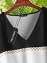 Striped Casual V Neck Hoodies & Sweatshirt