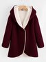 Hoodie Long Sleeve Patchwork Casual Coats