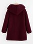 Hoodie Long Sleeve Patchwork Casual Coats