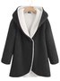 Solid Casual Long Sleeve Hooded Warm Coat