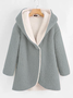 Hoodie Long Sleeve Patchwork Casual Coats