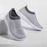 All Season Elastic Athletic Slip-On Sneakers Plus Sizes