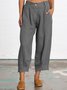Loose Linen Vacation Trousers