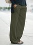 Casual Loose Solid Trousers