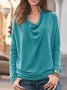 Loose Cowl Neck Casual Sweaters