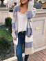 Knitted Stripes Casual Jacket