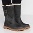 Women Slide Snow Boots Pu Working Chunky Heel Winter Shoes
