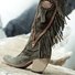 Women Winter  Vintage Tassel Knee-High Boots