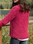 Casual Over Size Cotton-Blend Jacket