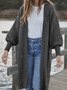 Solid Casual Long Sleeve Jacket Cardigan
