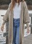 Solid Casual Long Sleeve Jacket Cardigan
