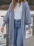Solid Casual Long Sleeve Jacket Cardigan