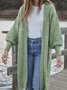 Solid Casual Long Sleeve Jacket Cardigan