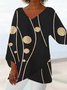 V Neck Casual Loose Blouses