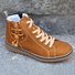 Women's zipper plus velvet casual boots