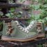 Women's zipper plus velvet casual boots