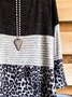 Vintage Cotton-Blend Loose Striped Sweatshirt &pullover
