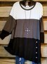 Casual Solid Cotton-Blend Sweatshirt &pullover