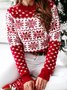 Cotton Casual Printed Shift Jumper