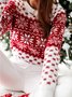Cotton Casual Printed Shift Jumper