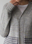 Casual Striped Knitted Sweater coat