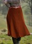 Loose Casual Cotton Skirt