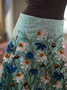 Floral Loose Casual Skirt