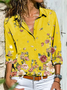 Printed Casual Cotton Loose Blouses