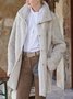 Casual Solid Long Sleeve  Pockets Jacket