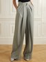 Cotton-Blend Loose Trousers