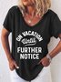 V Neck Casual Loose T-shirt