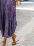 Ombre Casual Loose Jersey Maxi