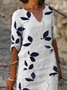 Simple Loose Half Sleeve Printed Shorts