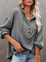 Solid Loose Casual Top