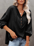 Solid Loose Casual Top