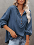 Solid Loose Casual Top