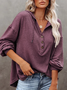 Solid Loose Casual Top