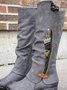Casual Block Heel Fall Boots