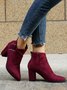 Casual Simple Stitching Zipper Boots
