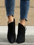 Casual Simple Stitching Zipper Boots