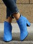 Casual Simple Stitching Zipper Boots