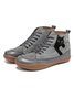 Casual Personality Black Cat Striped Ankle Ankle Boots