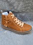 Casual Stitching Lace-up Zipper Snow Snow Snow Boots