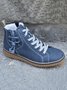Casual Stitching Lace-up Zipper Snow Snow Snow Boots