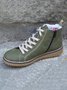 Casual Stitching Lace-up Zipper Snow Snow Snow Boots