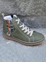 Casual Stitching Lace-up Zipper Snow Snow Snow Boots