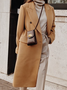 Closure Collar Basics Plain Coats